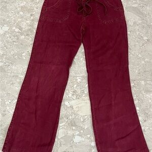 Sanctuary | Size: 29 | Linen cargo pant, maroon